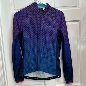 Dhb Women's Purple and Blue Cycling Jacket size 12